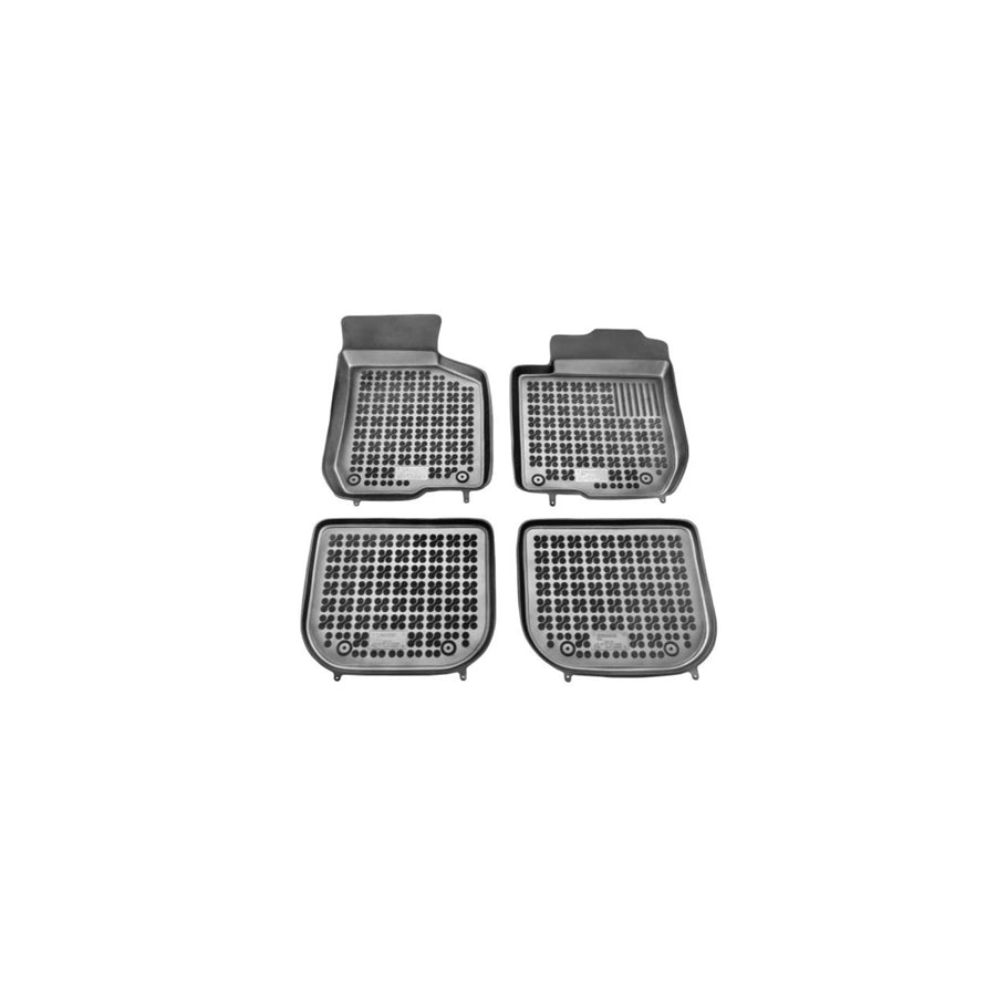 REZAW PLAST Tailored 200305 Floor mat set Elastomer, Front and Rear, Quantity: 4, Black
