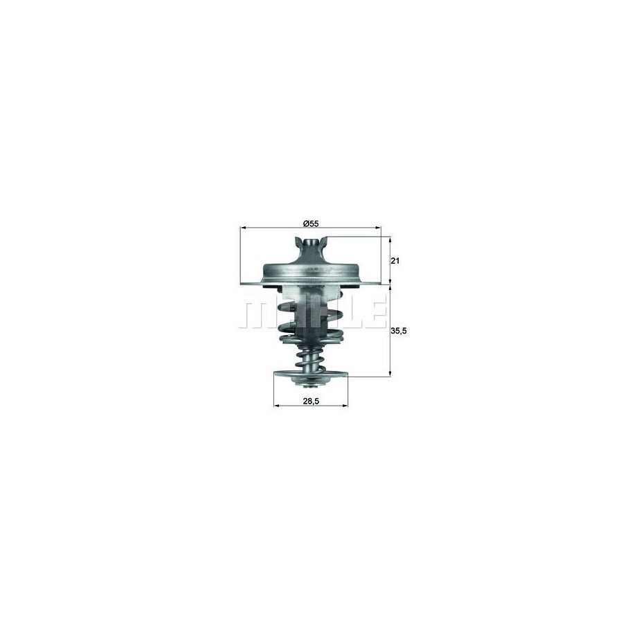 MAHLE ORIGINAL TX 67 83D Engine thermostat Opening Temperature: 83°C, with seal