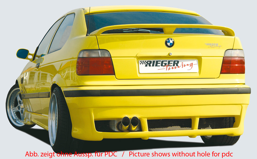 Rieger 00049067 BMW 3 Series E36 Rear Bumper