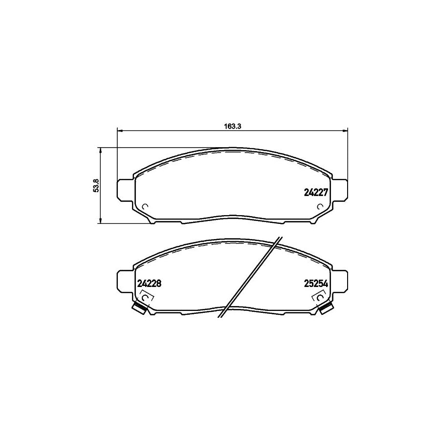 Hella 8DB 355 016 121 Brake Pad Set With Acoustic Wear Warning