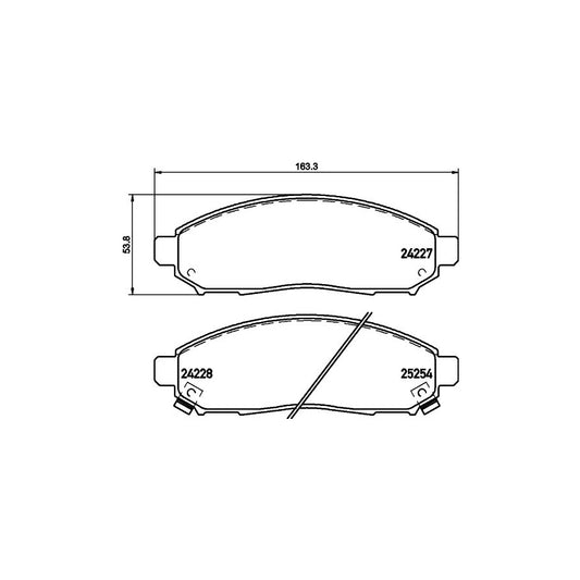 Hella 8DB 355 016 121 Brake Pad Set With Acoustic Wear Warning