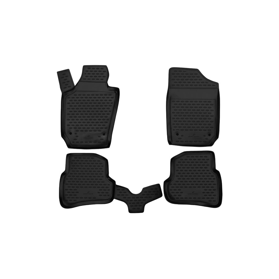 WALSER Tailored, XTR 75149 Floor mat set Elastomer, Front and Rear