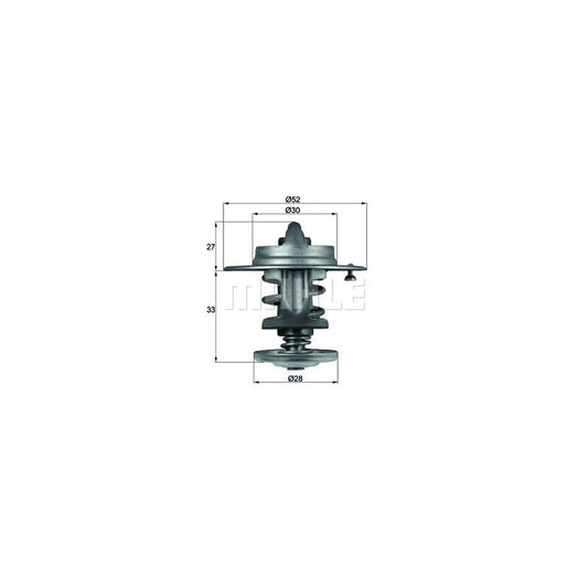 MAHLE ORIGINAL TX 80 83 Engine thermostat Opening Temperature: 83°C, without gasket / seal
