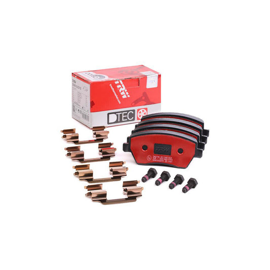 TRW Dtec Cotec Gdb3332Dte Brake Pad Set Not Prepared For Wear Indicator With Brake Caliper Screws With Accessories