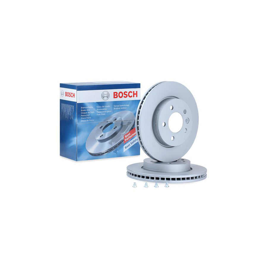 BOSCH 0 986 479 154 Brake Disc for VW AMAROK Vented Coated High carbon with bolts screws