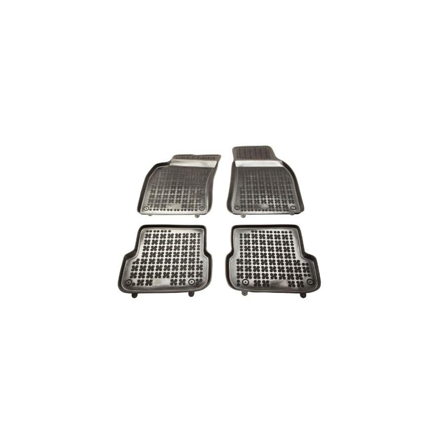 REZAW PLAST 200317 Floor mat set for AUDI A6 Elastomer, Front and Rear, Black