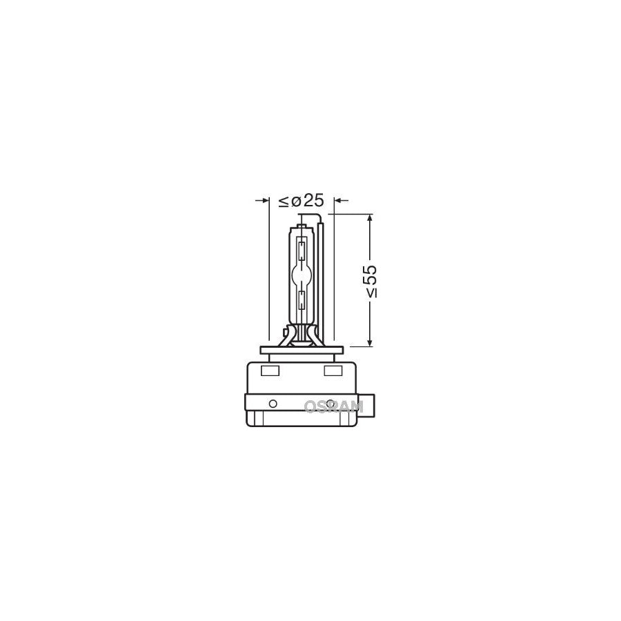 OSRAM XENARC CLASSIC 66140CLC Bulb, spotlight D1S (gas discharge tube) 85V 35W PK32d-2 4150K Xenon