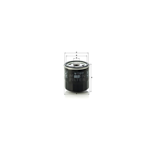 MANN-FILTER W 712/41 Oil Filter Spin-on Filter