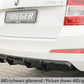 Rieger 00079029 Skoda 5E Octavia Rear Diffuser -  Matte Black