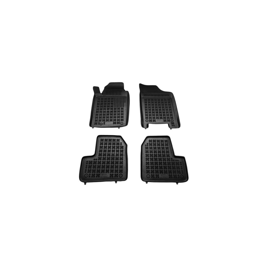 REZAW PLAST Tailored 201305 Floor mat set for PEUGEOT 206 Elastomer, Front and Rear, Quantity: 4, Black