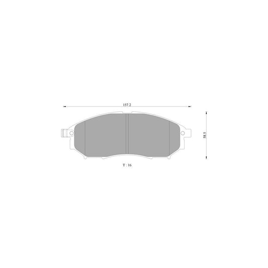 Bosch 0986Ab3098 Brake Pad Set BP3098N