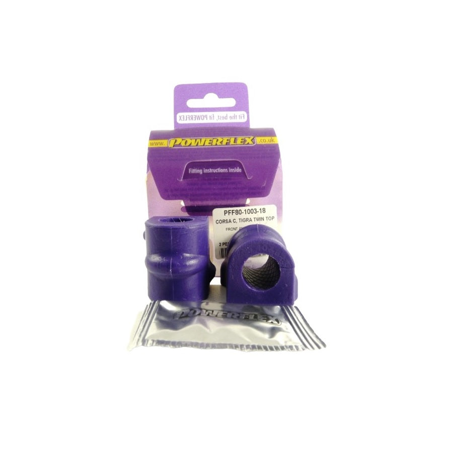 Powerflex PFF80-1003-18 Vauxhall - Opel Front Anti Roll Bar Bush 18mm (Inc. Tigra Twin Top, Corsa C, Astra) | Duco Car Parts UK Car Parts