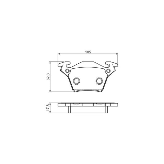 Bosch 0986495074 Brake Pad Set With Mounting Manual BP1498