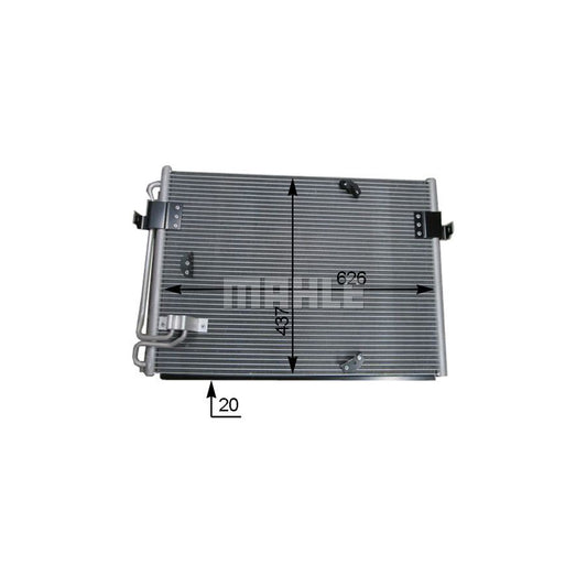 MAHLE ORIGINAL AC 174 000S Air conditioning condenser for BMW 8 (E31) without dryer