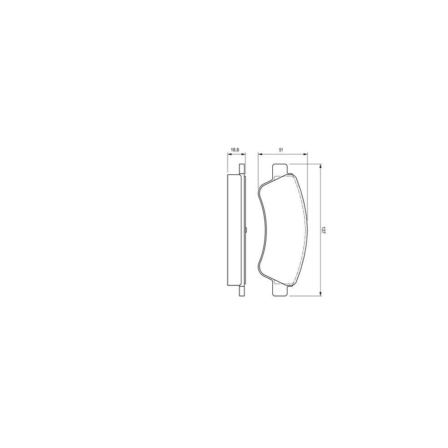 Bosch 0986424571 Brake Pad Set With Mounting Manual BP318