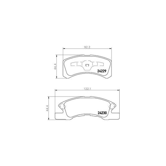 Hella 8DB 355 012 051 Brake Pad Set With Acoustic Wear Warning