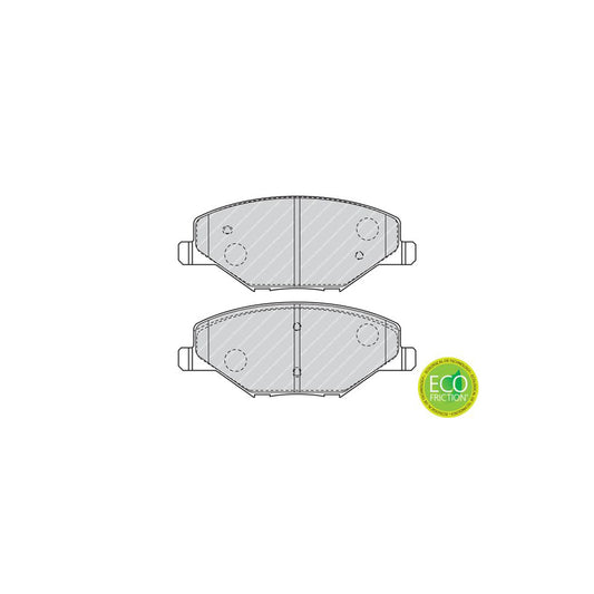 Ferodo Fdb4590 Brake Pad Set Premier Eco Friction Not Prepared For Wear Indicator With Accessories