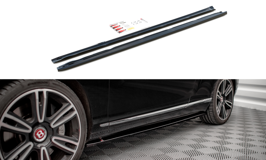 Maxton Design BE-CO-GT-1F-SD1T Side Skirts Diffusers Bentley Continental GT V8 S MK2 | Duco Car Parts UK Car Parts