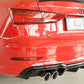 Rieger 00088186 Audi 8V A3 Rear Diffuser for Sport Tailpipe Left & Right - Glossy Black