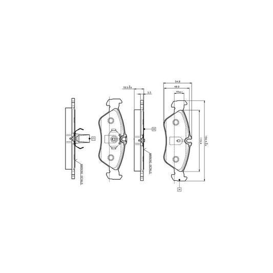 Bosch 0986Tb2032 Brake Pad Set Excl Wear Warning Contact With Accessories
