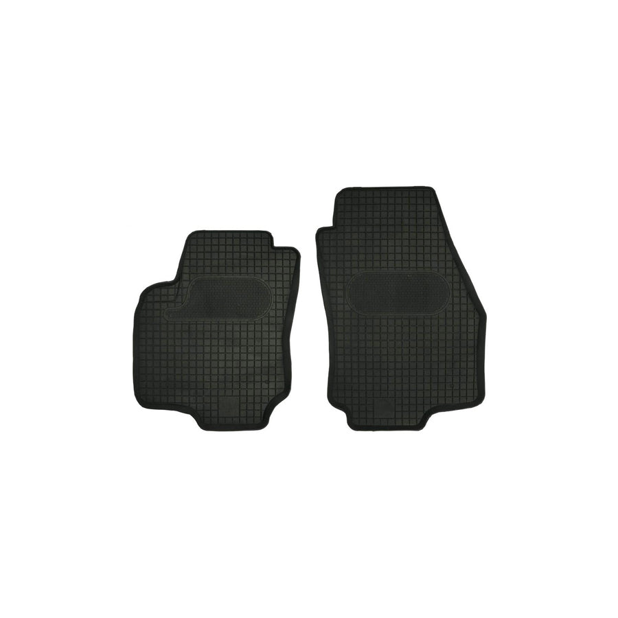 POLGUM Tailored HP06C Floor mat set Elastomer, Front, Quantity: 2, Black