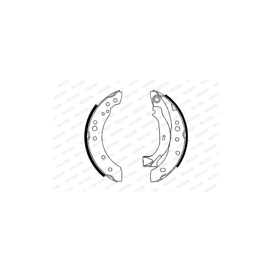 FERODO PREMIER FSB626 Brake Shoe Set with accessories