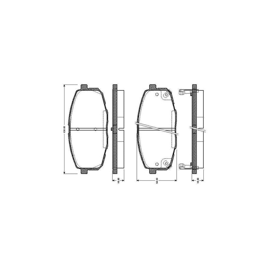 Bosch 0986Tb2460 Brake Pad Set Excl Wear Warning Contact With Accessories