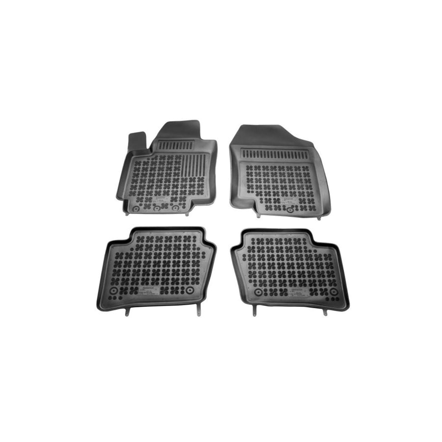 REZAW PLAST 201602 Floor mat set for HYUNDAI i20 I Hatchback (PB) Elastomer, Front and Rear, Black