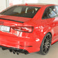 Rieger 00088186 Audi 8V A3 Rear Diffuser for Sport Tailpipe Left & Right - Glossy Black
