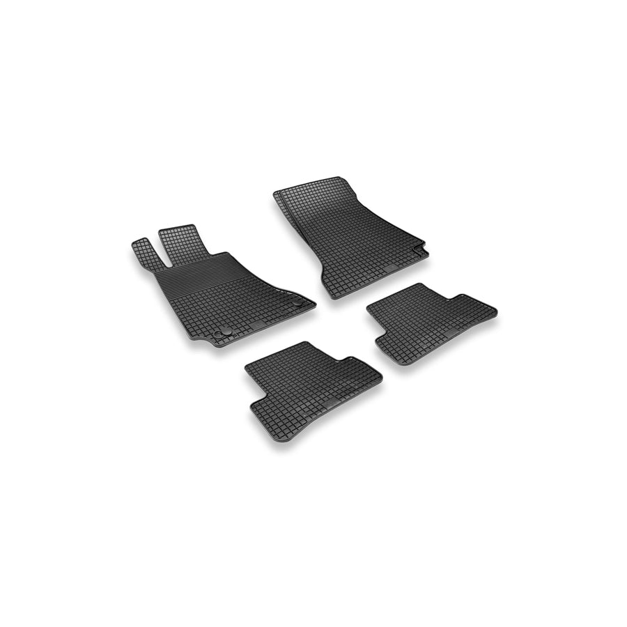 HEYNER PREMIUM OEM 737500 Floor mat set Elastomer, Quantity: 4, Black