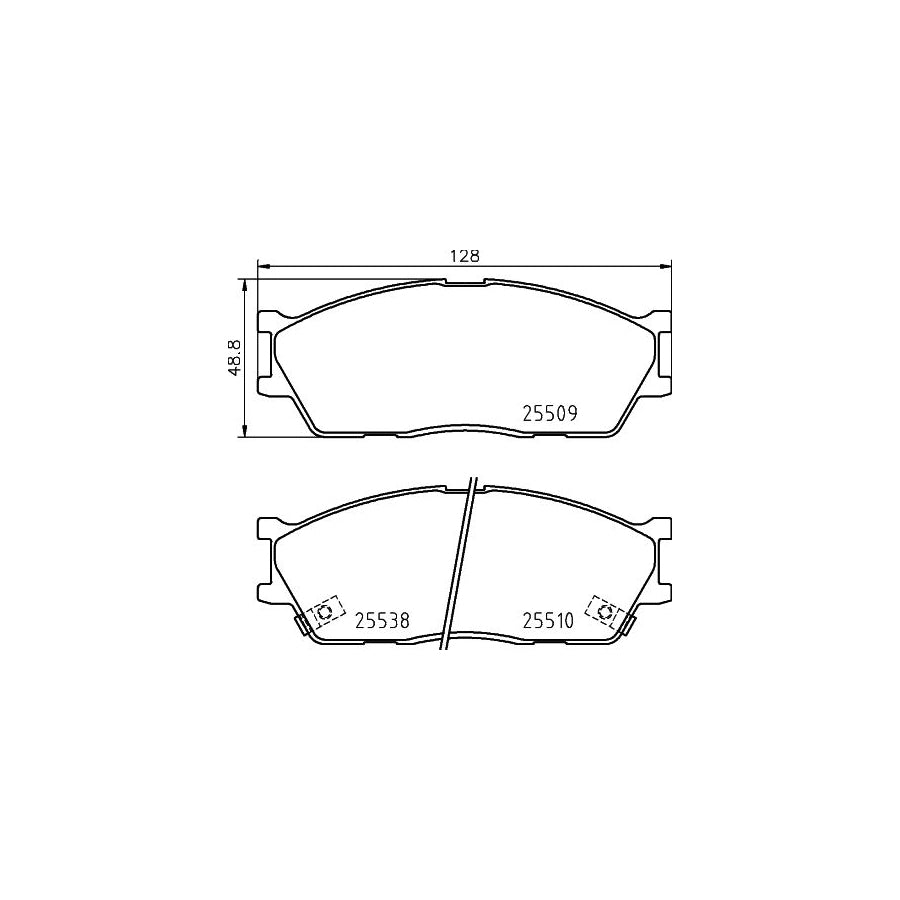 HELLA 8AH 355 463 291 Brake Hose 250Mm M10X1
