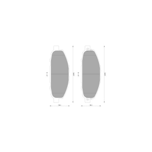 Bosch 0986Ab2400 Brake Pad Set With Acoustic Wear Warning BP2400N