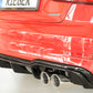 Rieger 00088186 Audi 8V A3 Rear Diffuser for Sport Tailpipe Left & Right - Glossy Black