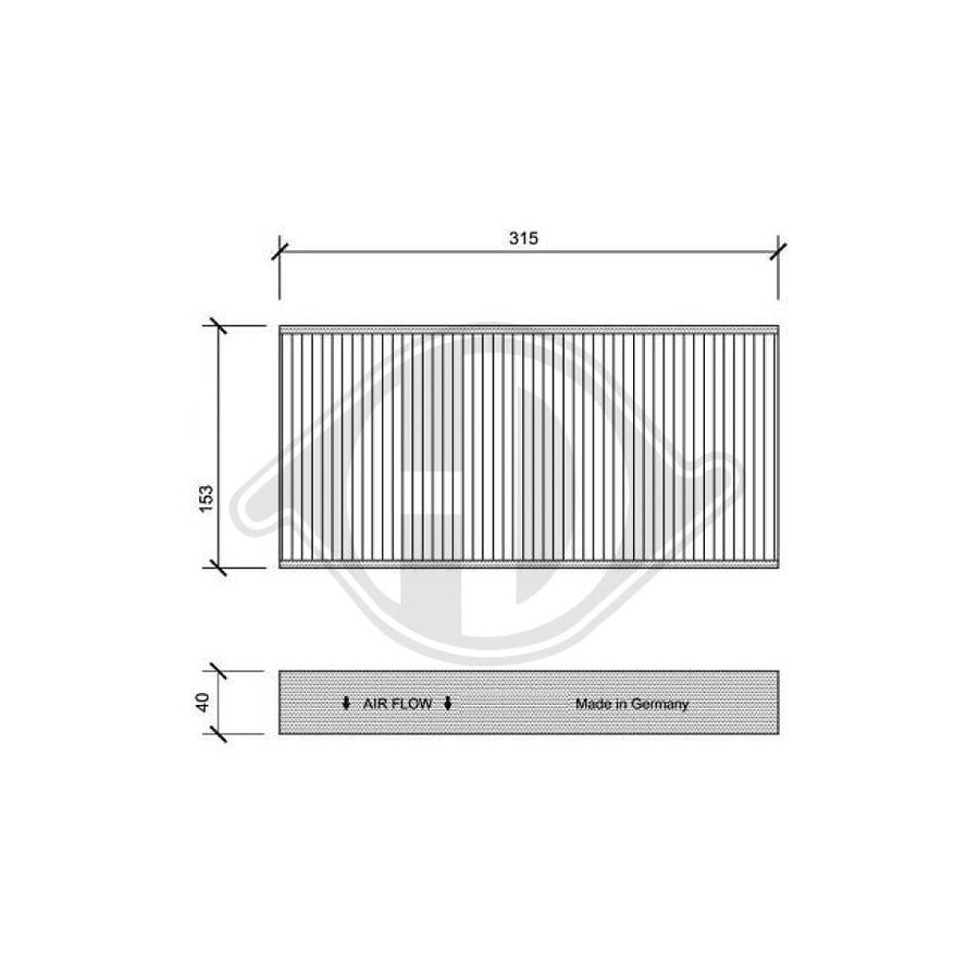 Diederichs Dci1112 Pollen Filter | Duco Car Parts UK Car Parts
