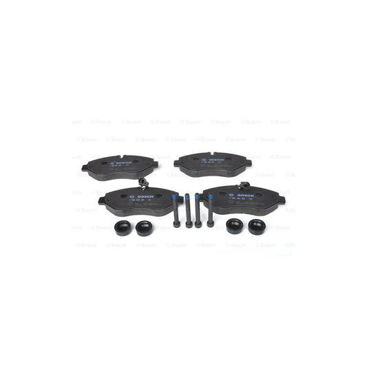 Bosch 0986494334 Brake Pad Set With Integrated Wear Sensor With Anti Squeak Plate With Bolts Screws With Mounting Manual BP1224