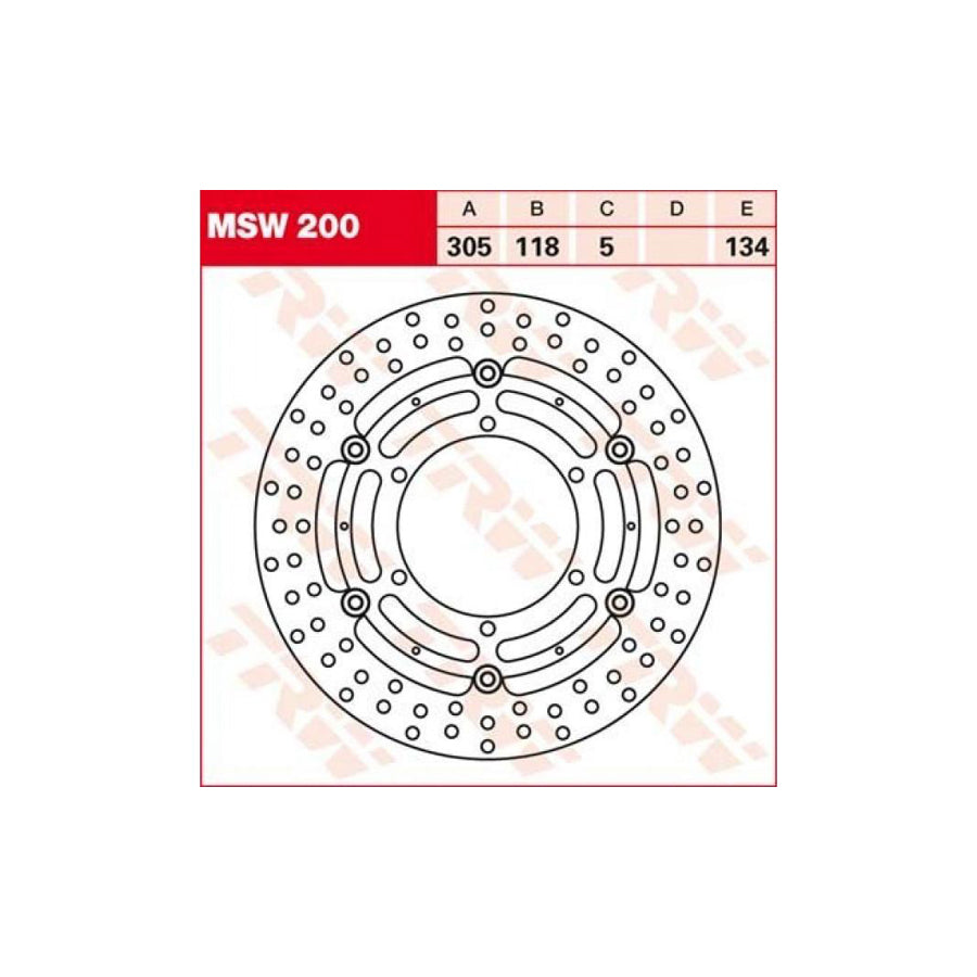 TRW MSW200 Brake Disc floating brake disc