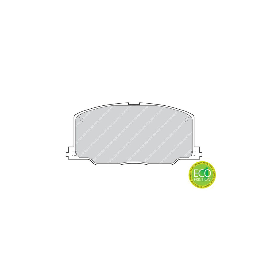 Ferodo Premier Eco Friction Fdb602 Brake Pad Set Prepared For Wear Indicator Without Accessories