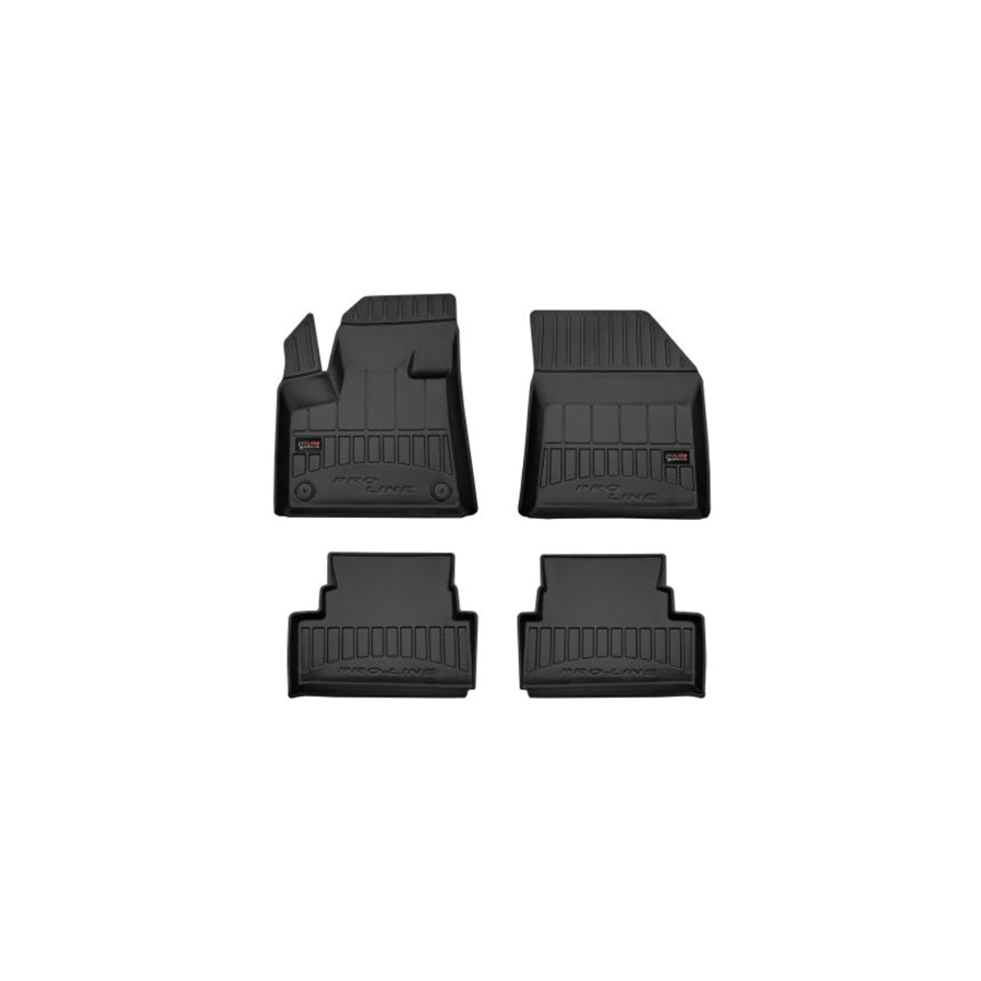FROGUM 3D407947 Floor mat set for OPEL Grandland X (A18) Elastomer, Front and Rear, Quantity: 4, Black