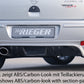 Rieger 00058928 Opel Corsa C Rear Diffuser