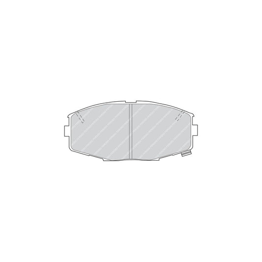 Ferodo Premier Fdb476 Brake Pad Set With Acoustic Wear Warning