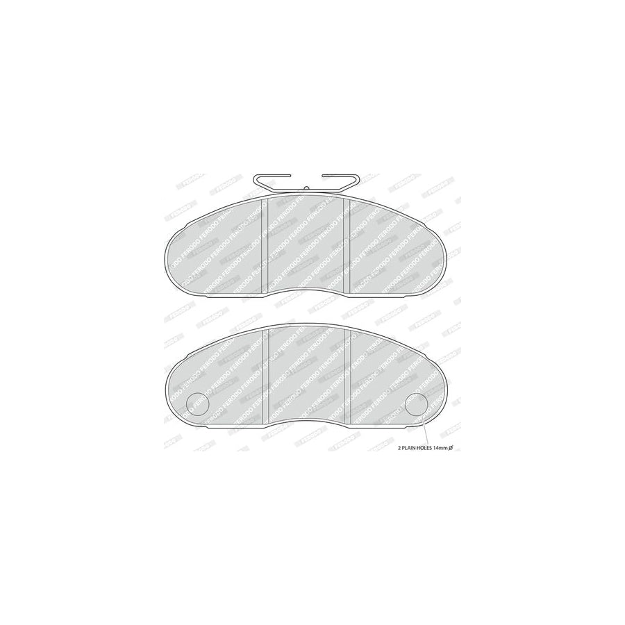 Ferodo Premier Fdb593 Brake Pad Set Incl Wear Warning Contact