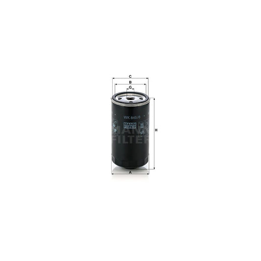 MANN-FILTER WK 845/6 Fuel filter Spin-on Filter