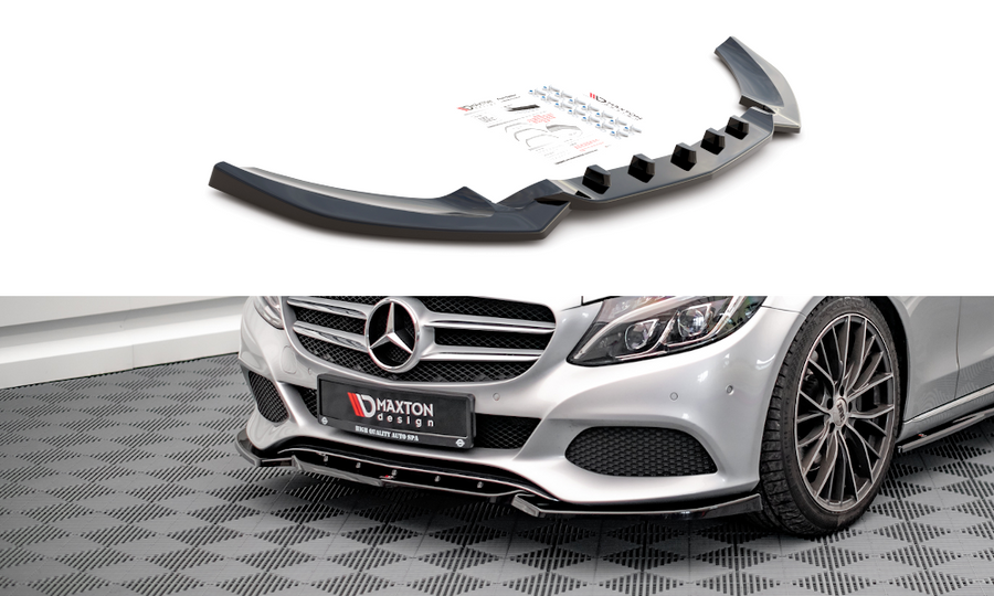 Maxton Design ME-C-205-FD1T Front Splitter Mercedes Benz C-Class W205 | Duco Car Parts UK Car Parts