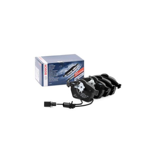 Bosch 0986424482 Brake Pad Set With Integrated Wear Sensor With Anti Squeak Plate With Piston Clip BP250