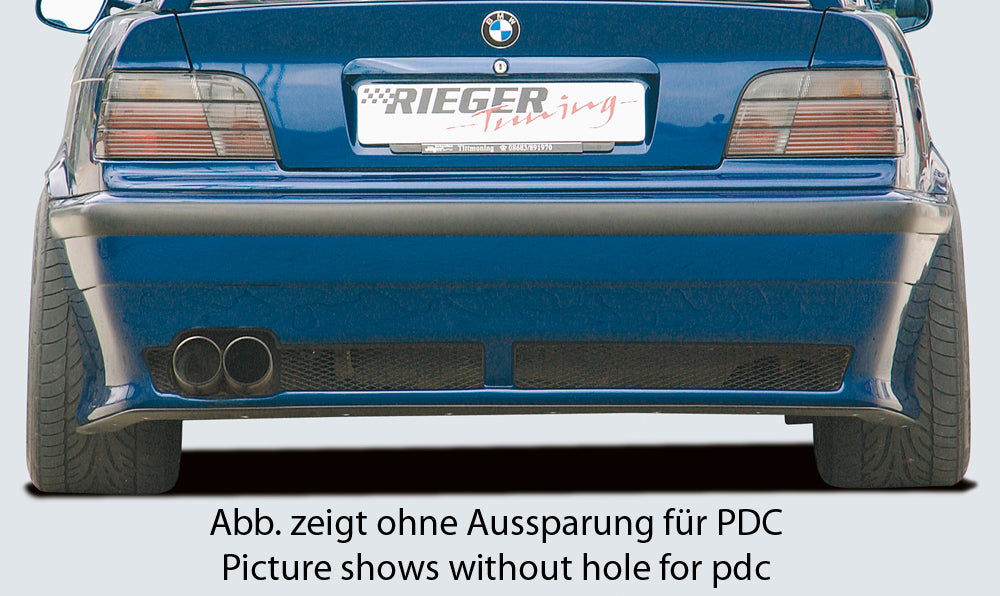 Rieger 00049037 BMW 3 Series E36 Rear Bumper
