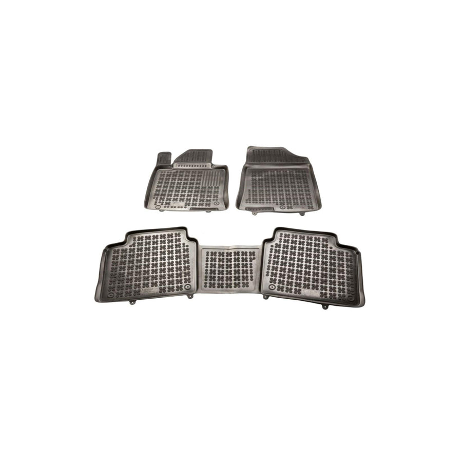 REZAW PLAST 201020 Floor mat set for KIA Optima / K5 Saloon (JF) Elastomer, Front and Rear, Black