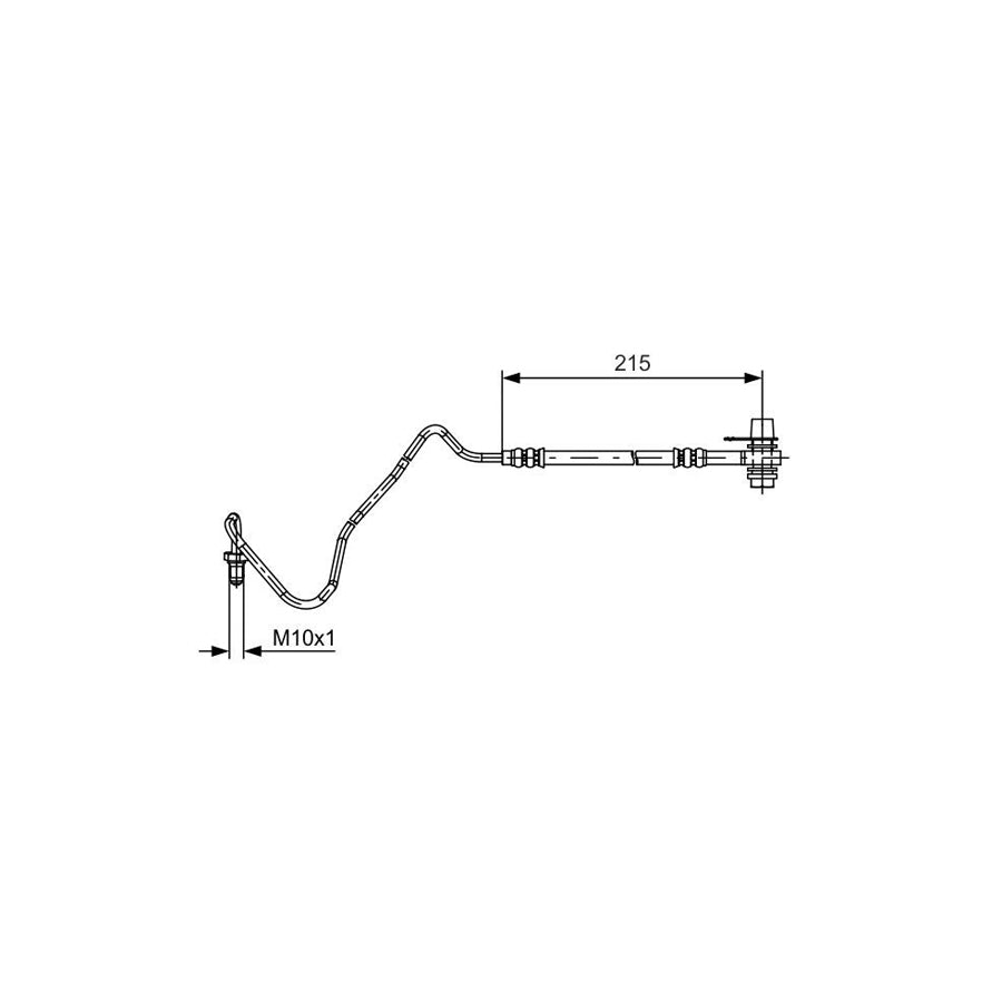 BOSCH 1 987 481 533 Brake Hose 215Mm