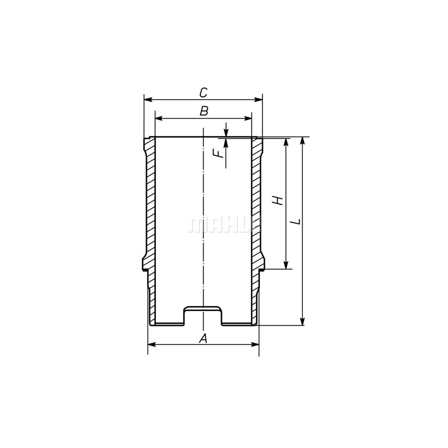 MAHLE ORIGINAL 029 WN 16 00 Cylinder Sleeve for 94,0mm