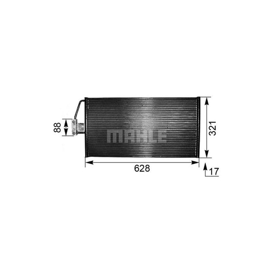 MAHLE ORIGINAL AC 266 000P Air conditioning condenser without dryer
