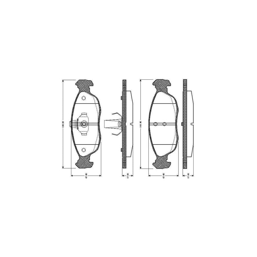 Bosch 0986Tb2026 Brake Pad Set Excl Wear Warning Contact With Accessories